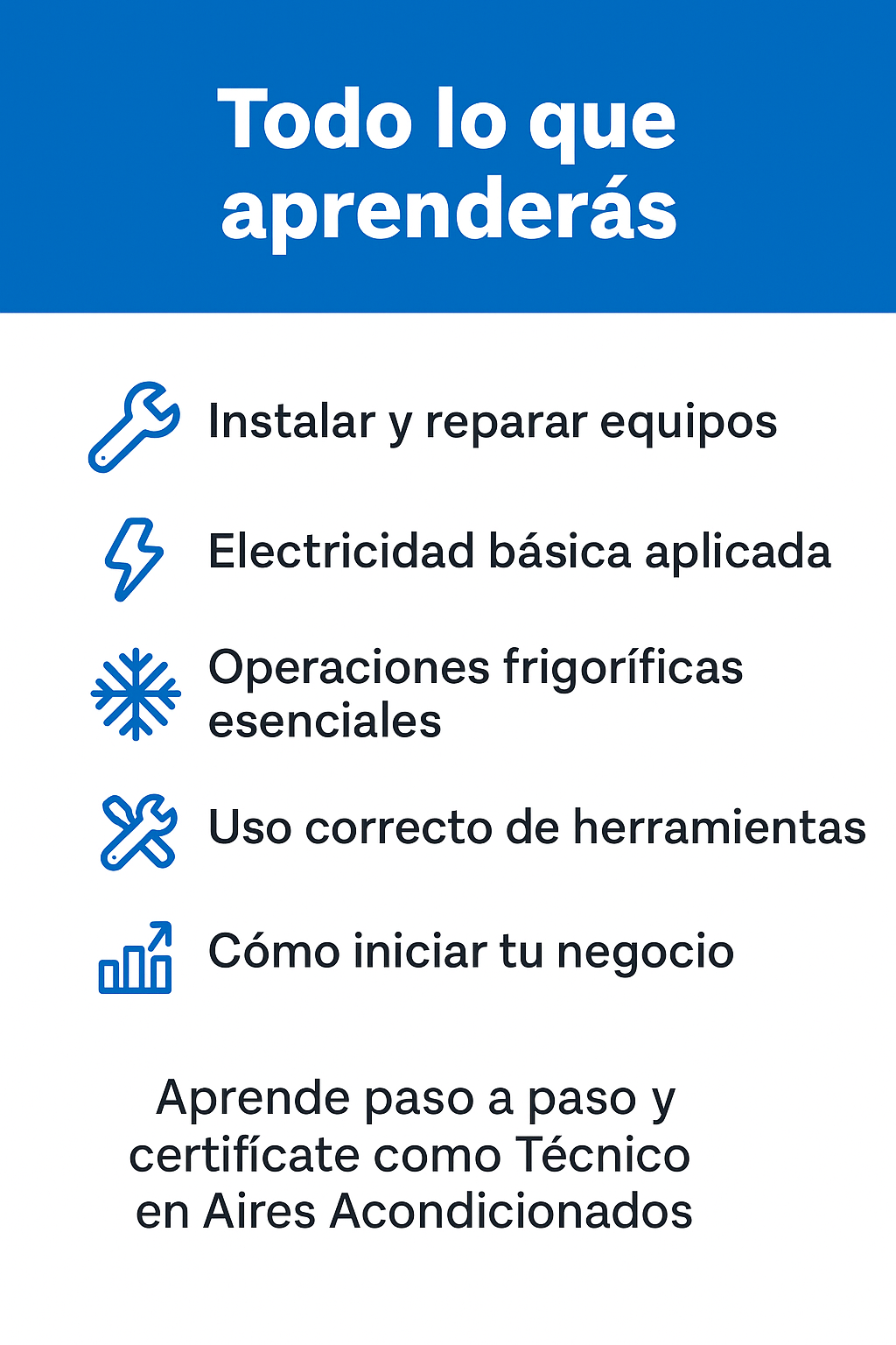 Taller online de Tecnico Especializado en Aires Acondicionados